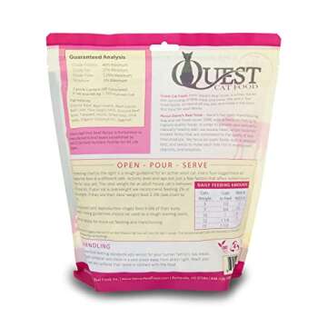 Steve's Real Food Quest Super Premium Freeze Dried Raw Cat Food, Beef Recipe, 10oz