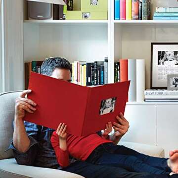 Kolo Newport Scrapbook, 11" x 14", Ideal for Wedding Albums, Baby Books, and Travel Journals, Platinum