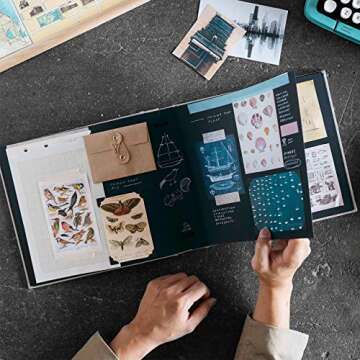 Kolo Newport Scrapbook, 11" x 14", Ideal for Wedding Albums, Baby Books, and Travel Journals, Platinum