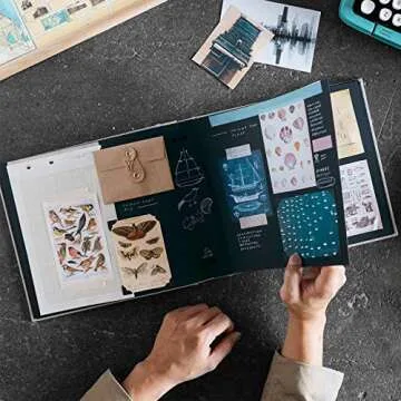 Kolo Newport Scrapbook, 11" x 14", Ideal for Wedding Albums, Baby Books, and Travel Journals, Platinum