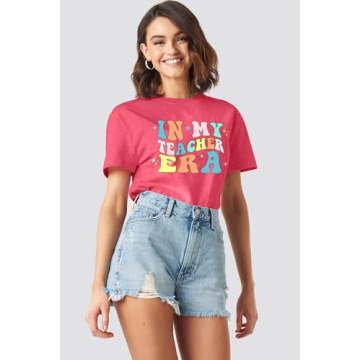 Teacher Graphic Short Sleeve T-Shirt for Women