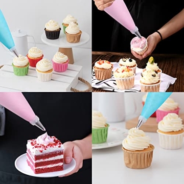 Piping Bags and Tips Set - 100Pcs for Cake Decorating