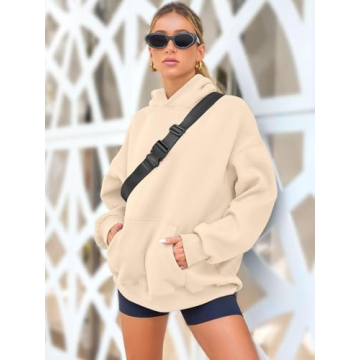 Fall Oversized Women's Sweatshirt - Fleece Casual Hoodie
