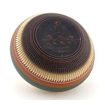 Susie Charlie Native American Vase with Turquoise - Unique Artisan Craft