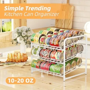 Simple Trending Can Rack Organizer for Kitchen Storage