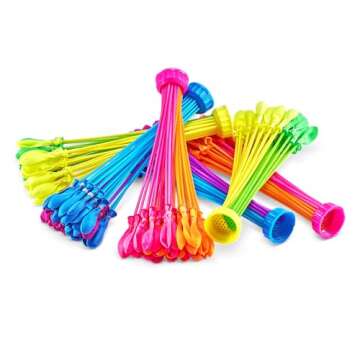 Bunch O Balloons Neon Colors (6 Pack) by ZURU, 200+ Rapid-Filling Self-Sealing Neon Colored Water Balloons for Outdoor Family, Friends, Children Summer Fun, Amazon Exclusive (6 Pack) Neon