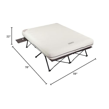 Coleman Camping Cots with Air Mattress & Pump