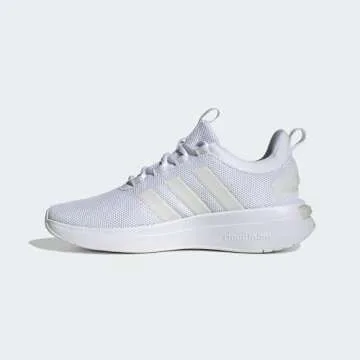 adidas Women's Racer TR23 Sneaker, White/Zero Metallic/Grey, 9