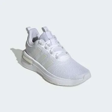 adidas Women's Racer TR23 Sneaker, White/Zero Metallic/Grey, 9