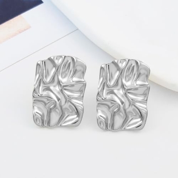 Trendy Gold and Silver Chunky Earrings for Women