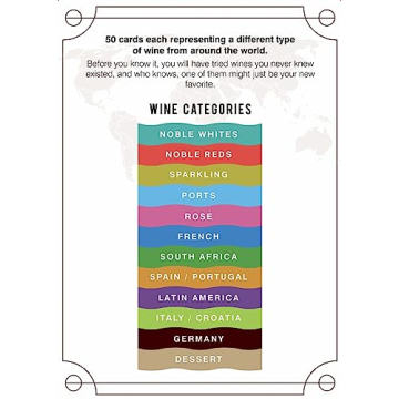 Vino Cards: Wine Tasting Game Complete Beginners Guide Wine Course With Flashcards to Learn About Wine Pairings and Host an Amazing Wine Tasting Party Perfect Wine Gift or for Wine Party Supplies