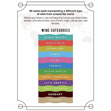 Vino Cards: Wine Tasting Game Complete Beginners Guide Wine Course With Flashcards to Learn About Wine Pairings and Host an Amazing Wine Tasting Party Perfect Wine Gift or for Wine Party Supplies