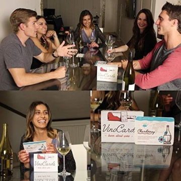 Vino Cards: Wine Tasting Game Complete Beginners Guide Wine Course With Flashcards to Learn About Wine Pairings and Host an Amazing Wine Tasting Party Perfect Wine Gift or for Wine Party Supplies