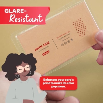 XFasten Self-Sealing Laminating Pouches for Business Cards