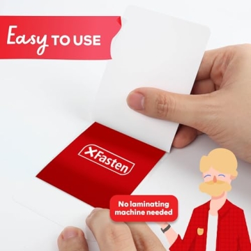 XFasten Self-Sealing Laminating Pouches for Business Cards