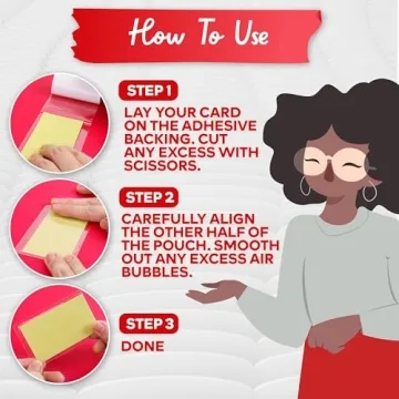 XFasten Self-Sealing Laminating Pouches for Business Cards