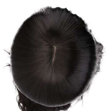 STYLER Long Black Synthetic Wig with Bangs - Natural Long Wavy Cosply Wigs for Women Halloween Christmas 30" (Black)