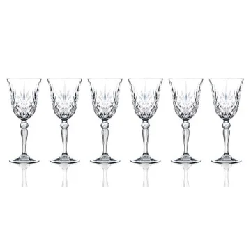Lorenzo RCR Crystal Collection Water Glass Set 6 Count - Elegant Design for Every Occasion