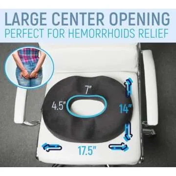 Comfortable Donut Seat Cushion for Back Pain Relief