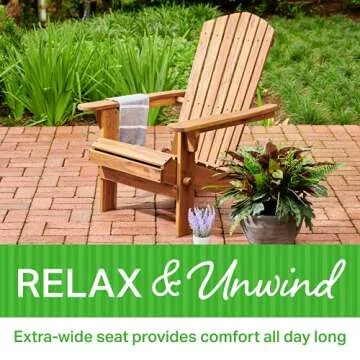 Comfortable Plant Theatre Adirondack Chair for Outdoors