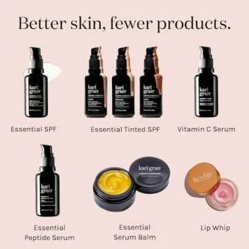 Kari Gran Lip Whip | Moisturizing Lip Balm with Organic Oils | Clear Glossy Sheen + Peppermint | Rich Buttery Texture, Hydrates & Protects | Non-GMO, Organic Ingredients, Made in USA (Cora Gold)