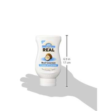 Coco Reàl, Cream of Coconut, 16.9 FL OZ Squeezable Bottle (Pack of 3)