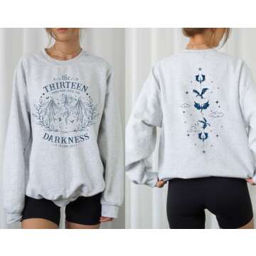 The Thirteen Throne of Glass Sweatshirt - from Now Until The Darkness Claims Us Sjm Sweater M Black