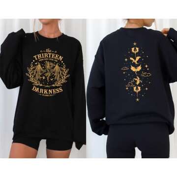 The Thirteen Throne of Glass Sweatshirt - from Now Until The Darkness Claims Us Sjm Sweater M Black