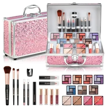 Color Nymph Starter Makeup Kit for Tween Girls - Full Makeup Set with Train Case