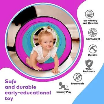 Kids Play Tunnel for Toddlers,Pop Up Crawl Through Tunnel Play Tent for Baby Infant Children or Pet,Indoor & Outdoor Toys for Boy and Girl Backyard Playset