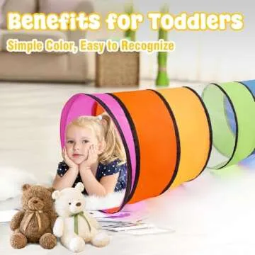 Kids Play Tunnel for Toddlers,Pop Up Crawl Through Tunnel Play Tent for Baby Infant Children or Pet,Indoor & Outdoor Toys for Boy and Girl Backyard Playset