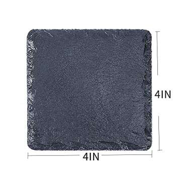 Slate Drink Coasters Set of 10 - Handmade Coasters for Home