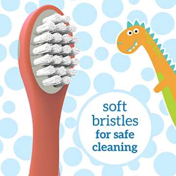 Dr. Brown's Dinosaur Toddler Toothbrush, Fun & Functional