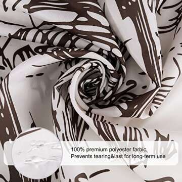 Western Cowboy Shower Curtain, Cactus Shower Curtain, Farmhouse Country Shower Curtain for Bathroom American West Cowboy Riding Horse in Desert, Waterproof Fabric with 12PCS Hooks, 72" W X 72" L