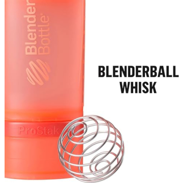 BlenderBottle Shaker with Pill Organizer, ProStak System