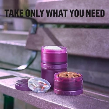 BlenderBottle Shaker with Pill Organizer, ProStak System