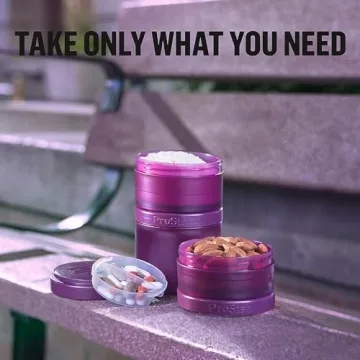 BlenderBottle Shaker with Pill Organizer, ProStak System