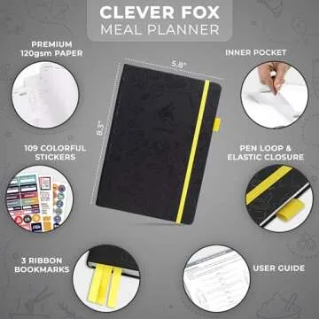Clever Fox Weekly Meal Planner - 12-Month Nutrition & Meal Planning Journal