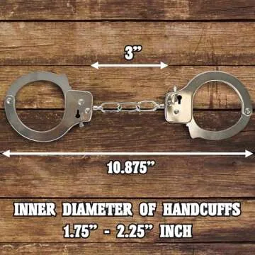 Deluxe Toy Cuffs with Key, Handcuffs Role Play Toys, Cowboy Sheriff Police Costume for Kids, Two Keys with Safety Release