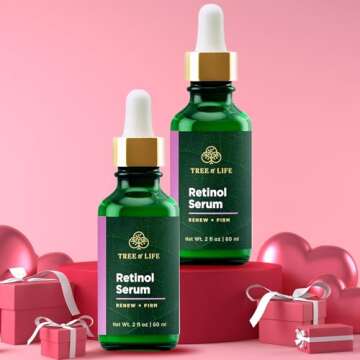 Tree of Life Beauty Retinol Serum, Skin Smoothing Face Oil for Dark and Age Spots and Fine Lines, Fa...