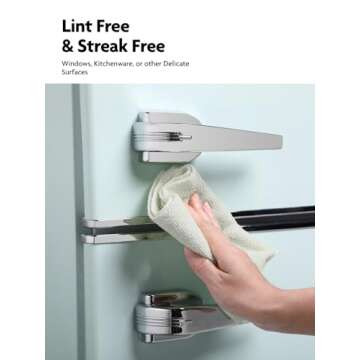 Fantasticlean Microfiber Cleaning Cloth Roll -75 Pack, Tear Away Microfiber Towels, 12" x 12", Reusable, Washable, Scratch Free, Ultra Absorbent Dish Rags for Car, Home, Garage or Shop (Moss Green)