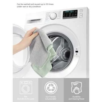 Fantasticlean Microfiber Cleaning Cloth Roll - 75 Pack 12x12