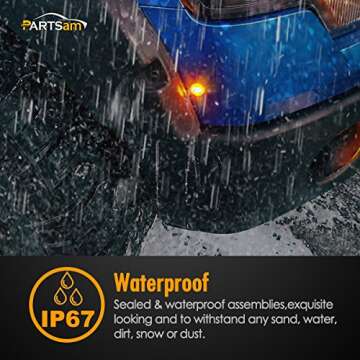 Partsam Amber LED Marker Lights - 20pcs for Versatile Use