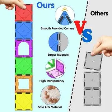 DMOIU Magnetic Tiles for Kids - Creative Building Blocks
