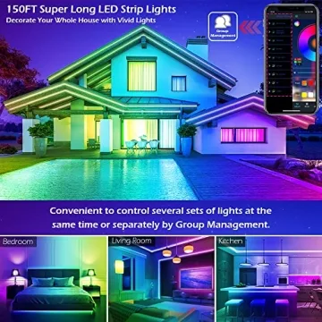 100FT LED Strip Lights - Smart RGB Color Changing Lighting