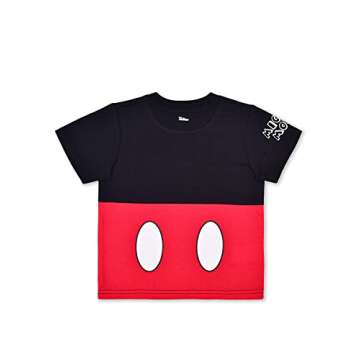 Disney Mickey Mouse Boys T-Shirt and Pants Set for Toddler and Little Kids
