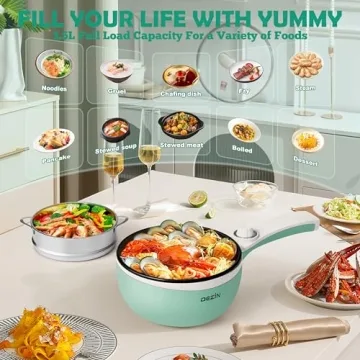 Dezin Portable Electric Hot Pot for Quick and Easy Meals