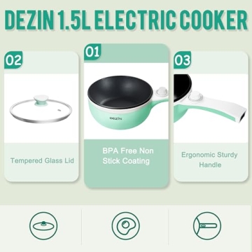 Dezin Portable Electric Hot Pot for Quick and Easy Meals