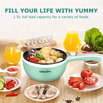 Dezin Portable Electric Hot Pot for Quick and Easy Meals