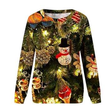 Fartey Women's Ugly Christmas Sweaters for Fun Holiday Style
